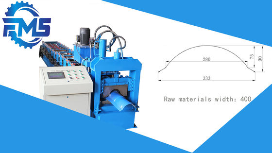 Máquina de Ridge Shape Roof Roll Forming de la muesca del semicírculo