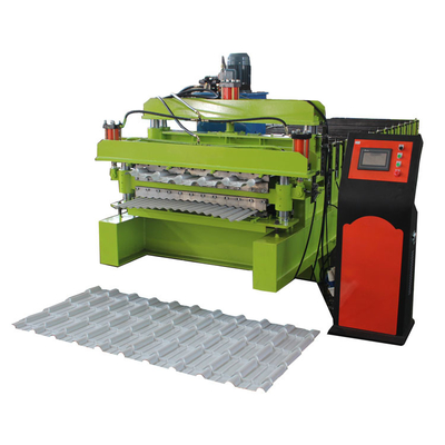 Rollo de la hoja del tejado 0.8m m de Ibr que forma la cubierta doble de la máquina completamente automática