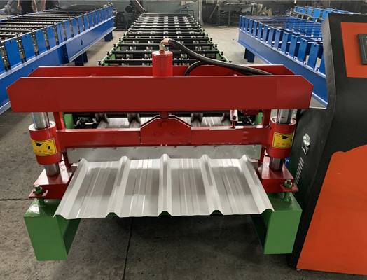 Rollo de acero pintado de la teja de tejado de Tr5 0.8m m que forma la máquina