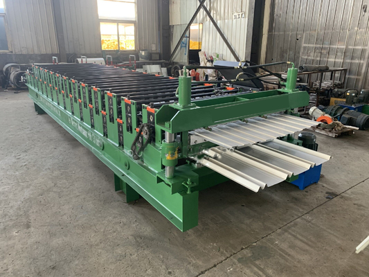 Ibr acanaló capa doble de 12m/Min Roof Panel Roll Former