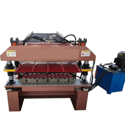 Rollo de la capa doble del Plc 0.80m m que forma la máquina 15m/Min For Ppgi Panel Roof